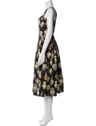 Dolce & Gabbana Silk Midi Length Dress
