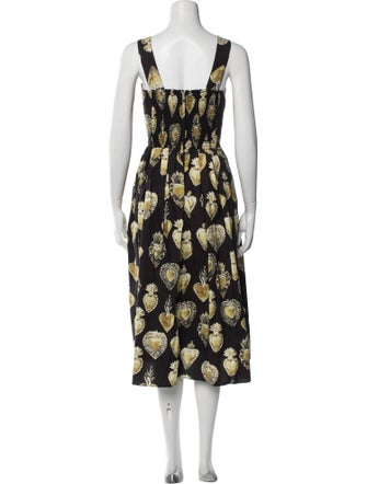 Dolce & Gabbana Silk Midi Length Dress