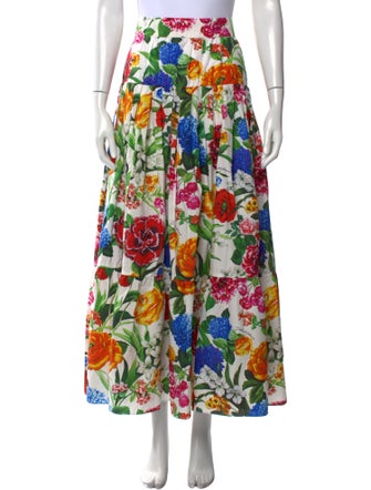 Dolce & Gabbana Floral Print Midi Length Skirt