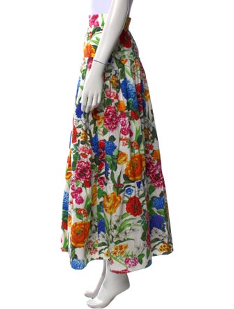 Dolce & Gabbana Floral Print Midi Length Skirt