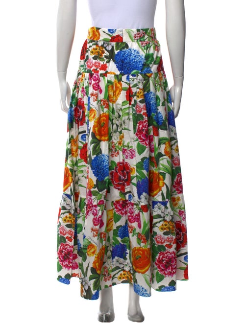 Dolce & Gabbana Floral Print Midi Length Skirt