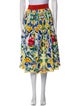 Dolce & Gabbana Floral Print Midi Length Skirt