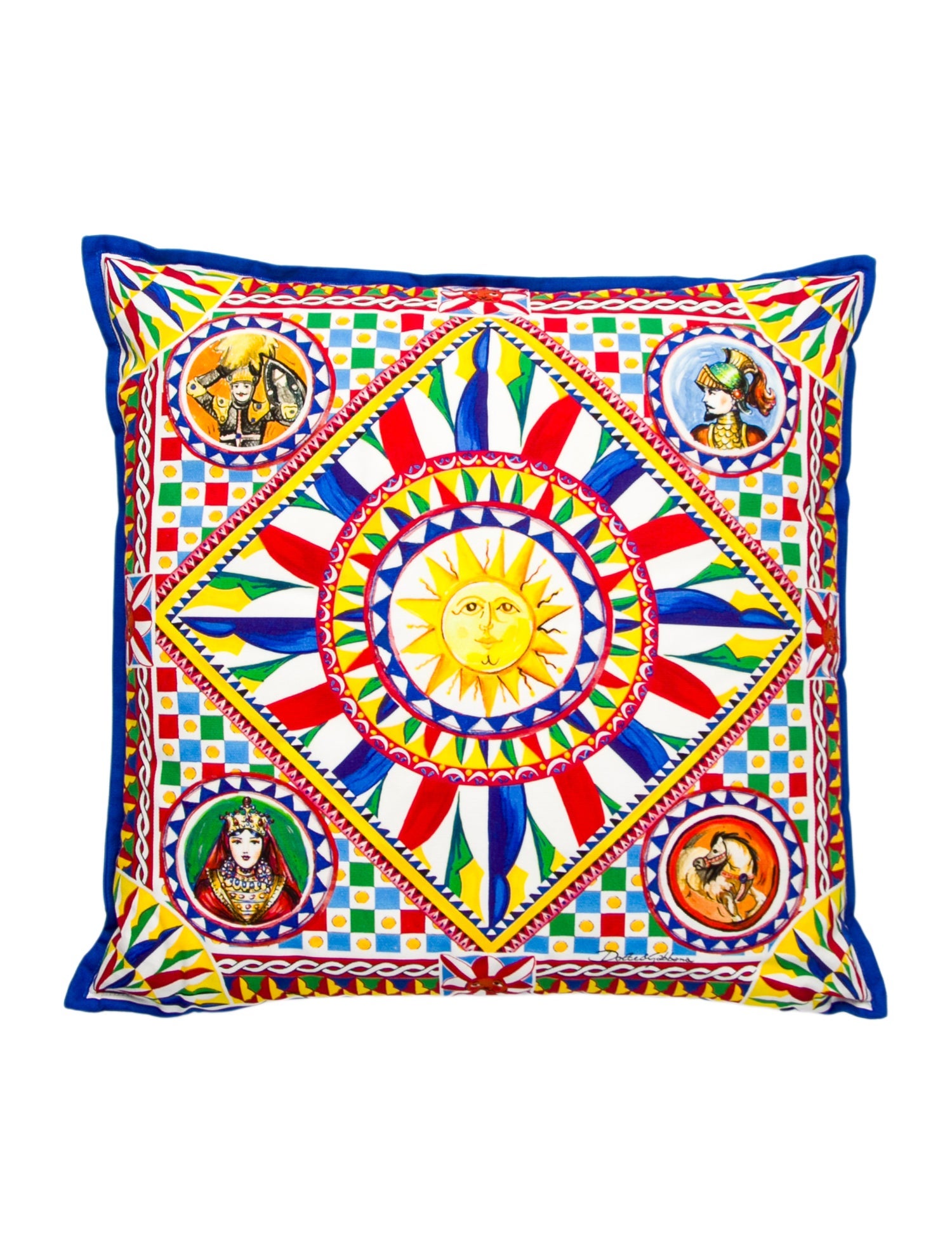 Dolce & Gabbana Carretto Embroidered Cushion