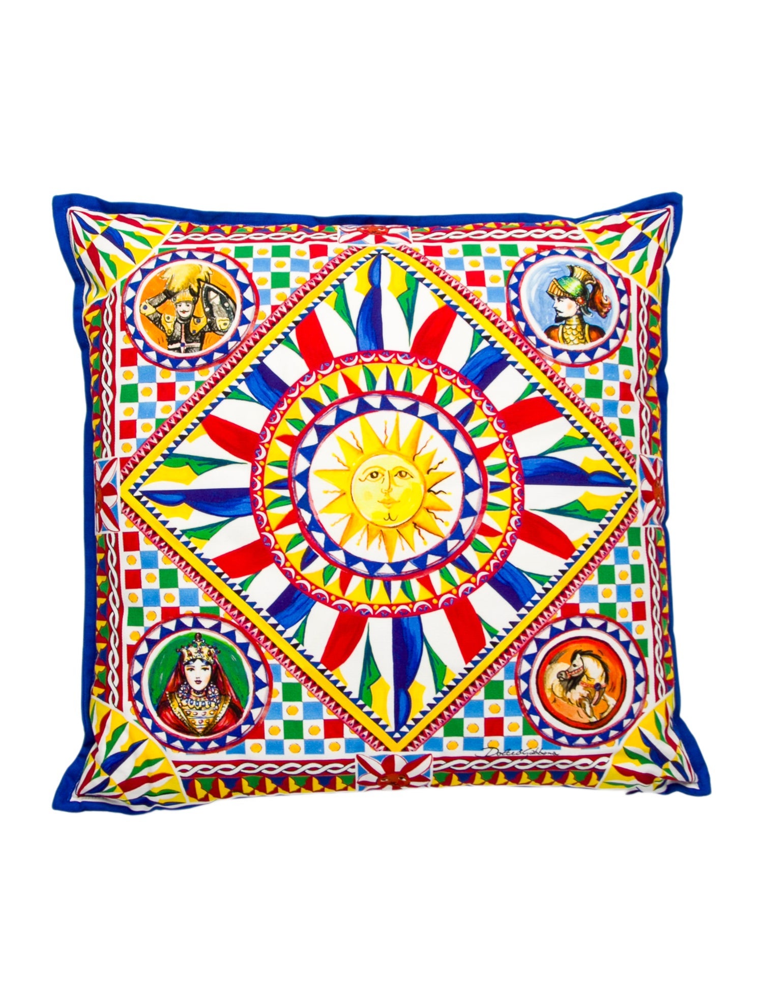 Dolce & Gabbana Carretto Embroidered Cushion