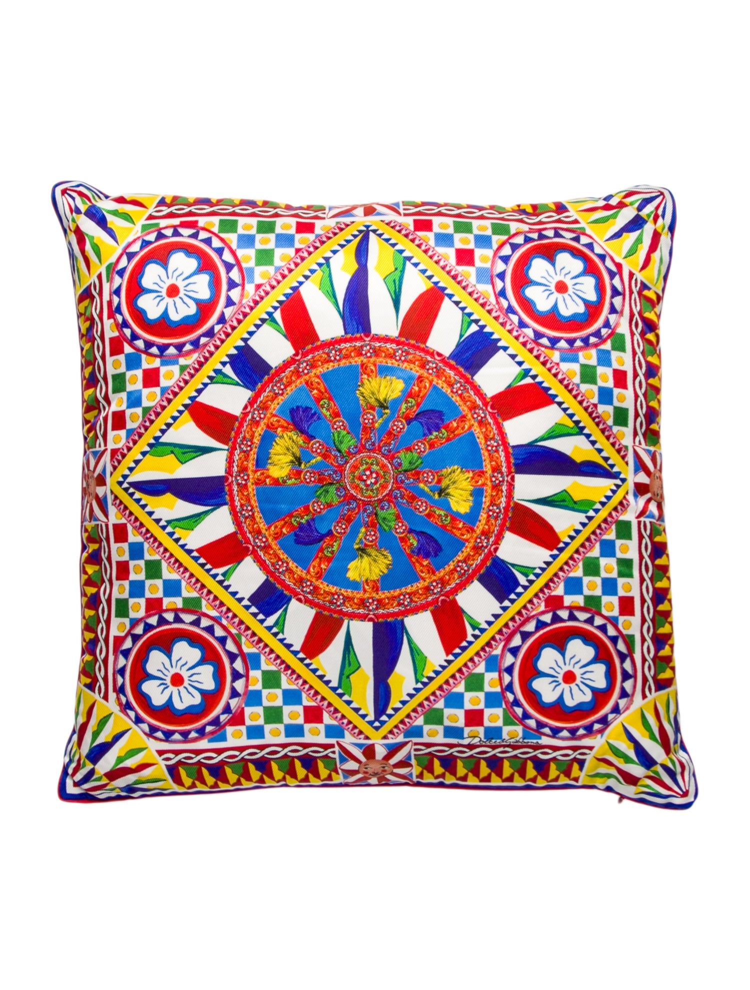 Dolce & Gabbana Casa Silk Throw Pillow