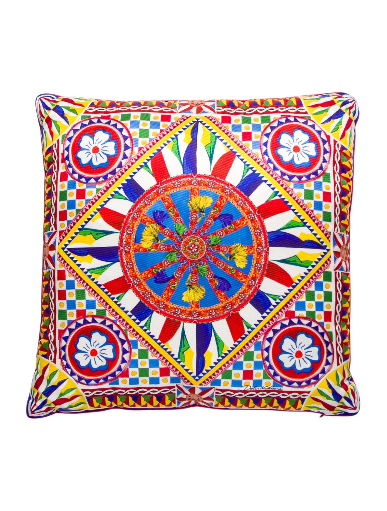 Dolce & Gabbana Casa Silk Throw Pillow