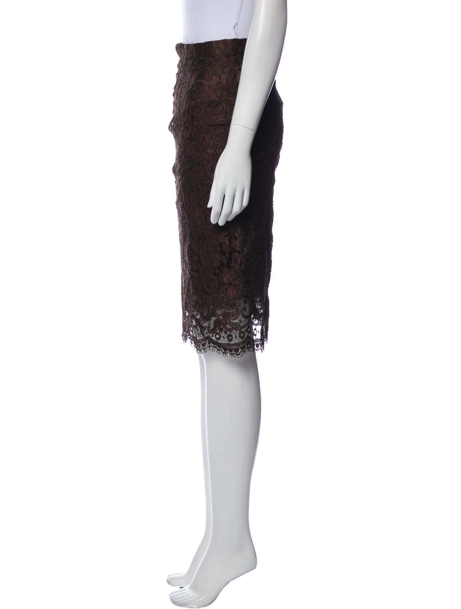 Dolce & Gabbana Lace Pattern Knee-Length Skirt