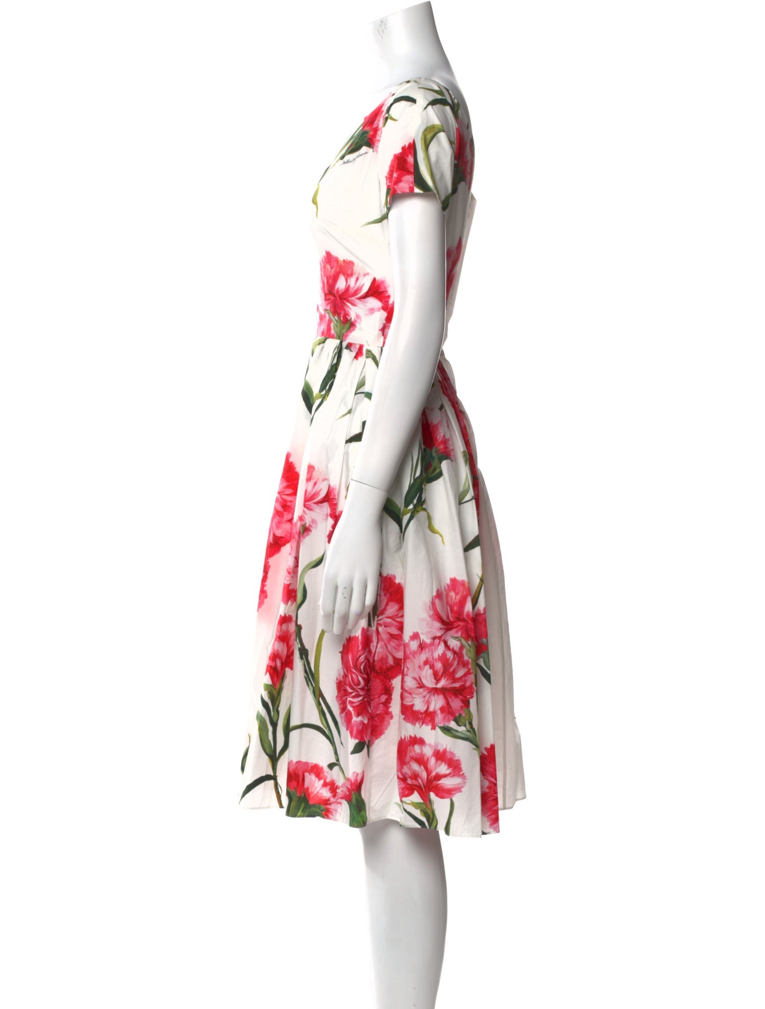 Dolce & Gabbana Floral Print Midi Length Dress w/ Tags