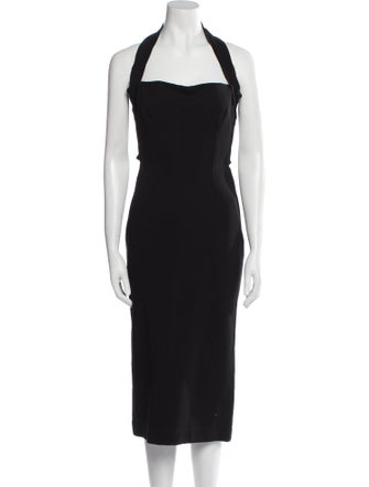 Dolce & Gabbana Halterneck Midi Length Dress