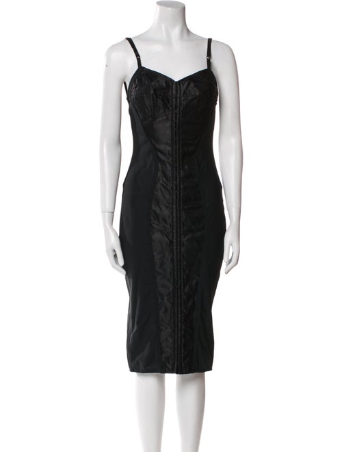 Dolce & Gabbana Square Neckline Midi Length Dress