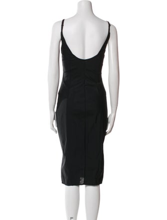 Dolce & Gabbana Square Neckline Midi Length Dress