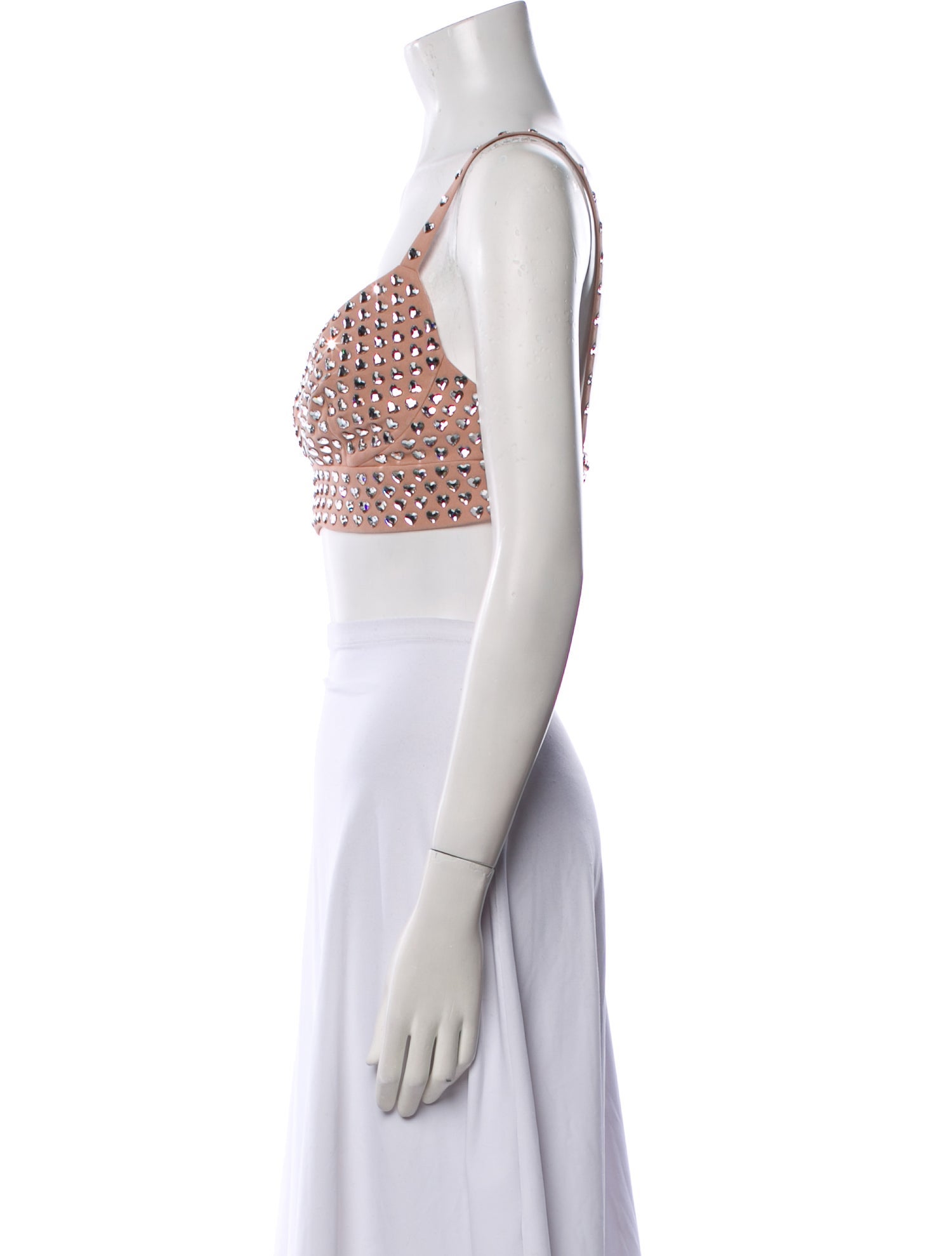 Dolce & Gabbana Silk V-Neck Crop Top