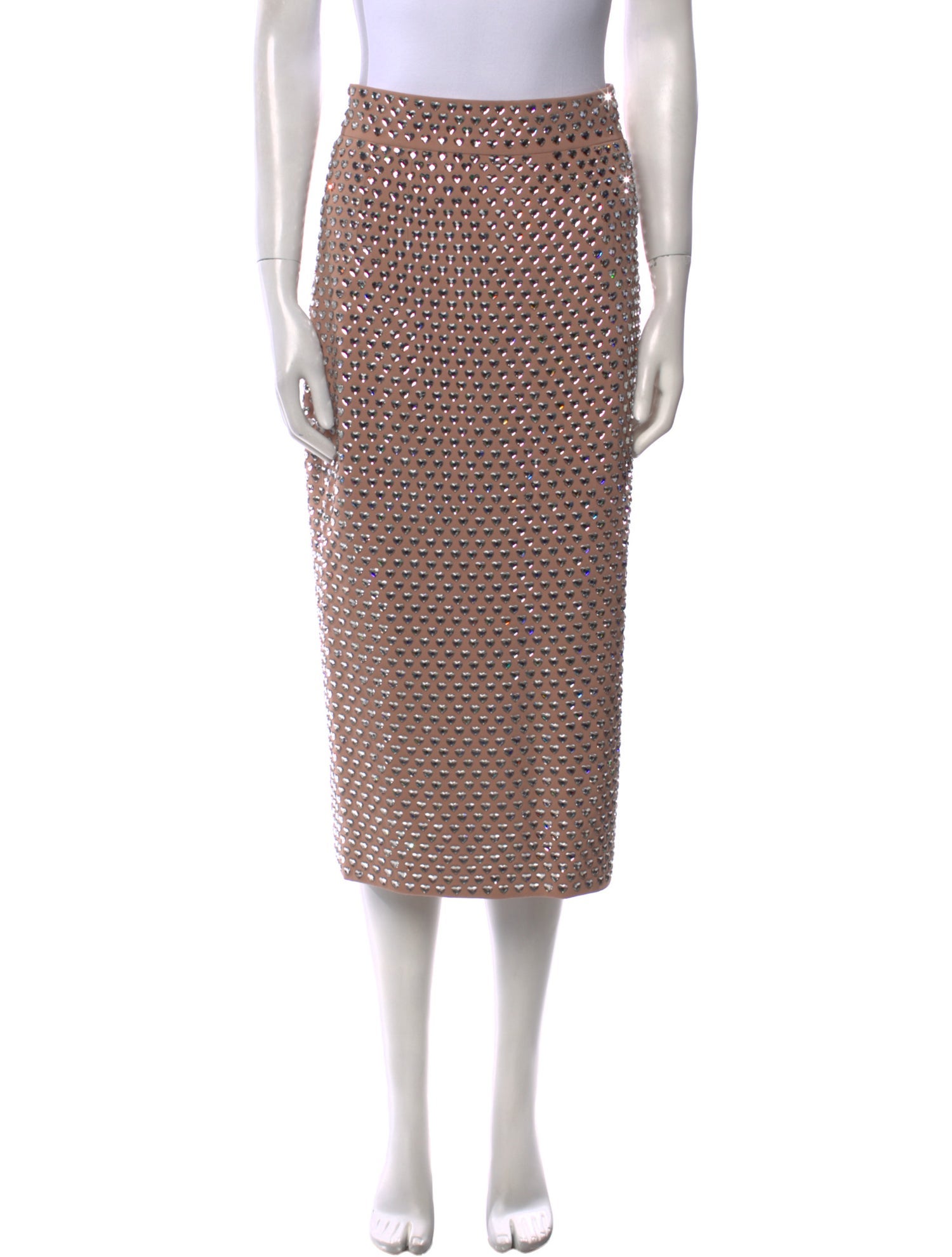 Dolce & Gabbana Crystal Embellishments Midi Length Skirt