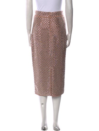 Dolce & Gabbana Crystal Embellishments Midi Length Skirt