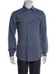 Dolce & Gabbana Linen Long Sleeve Denim Shirt
