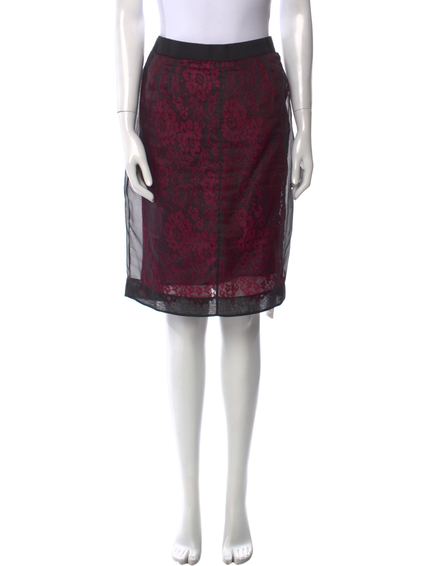 D&G Lace Knee-Length Skirt