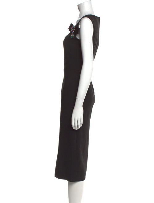 Dolce & Gabbana Virgin Wool Midi Length Dress