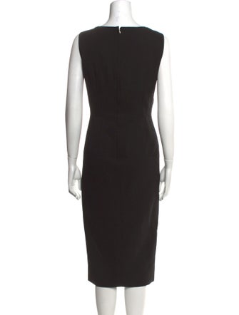Dolce & Gabbana Virgin Wool Midi Length Dress