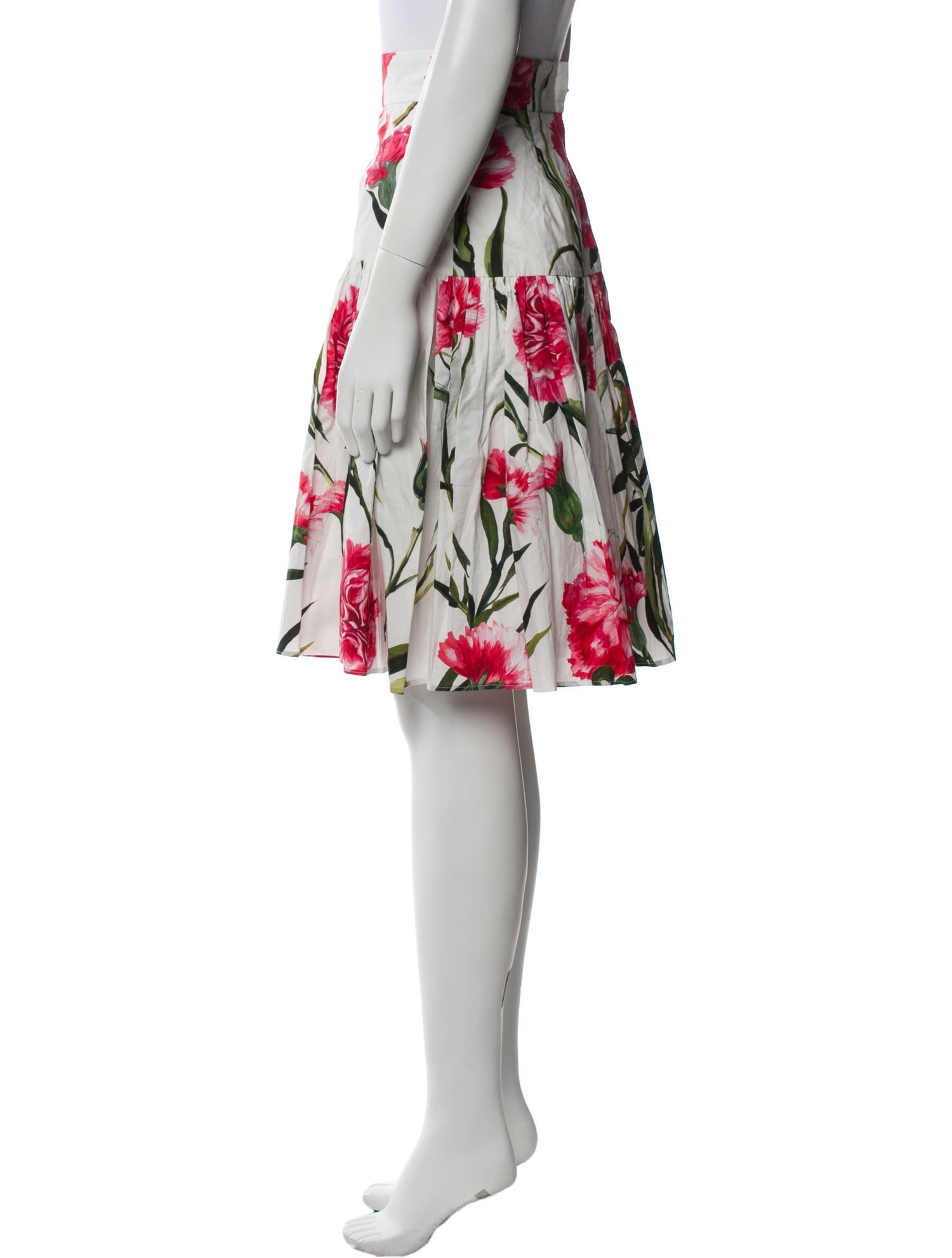 Dolce & Gabbana Floral Print Knee-Length Skirt