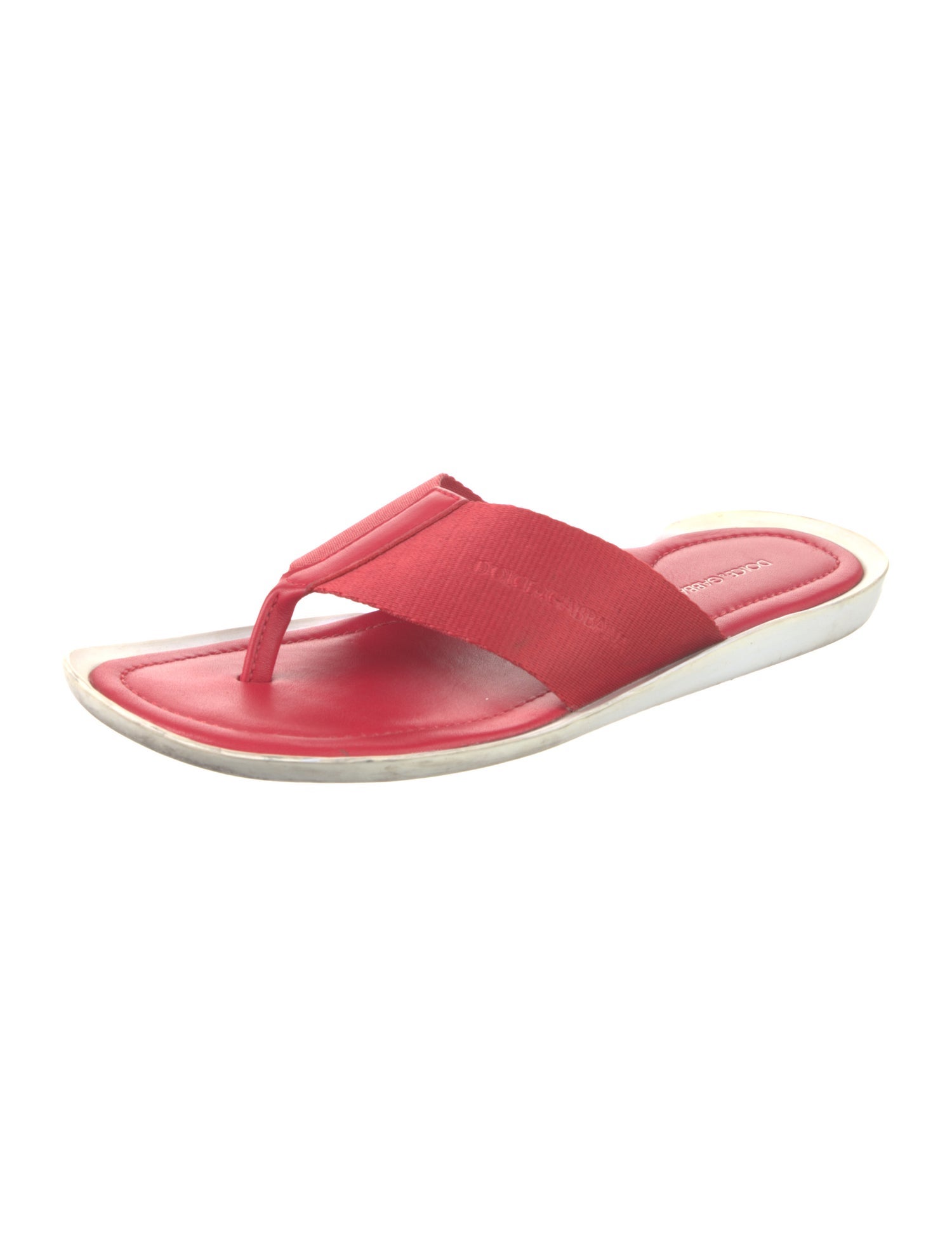 Dolce & Gabbana Leather Flip Flops