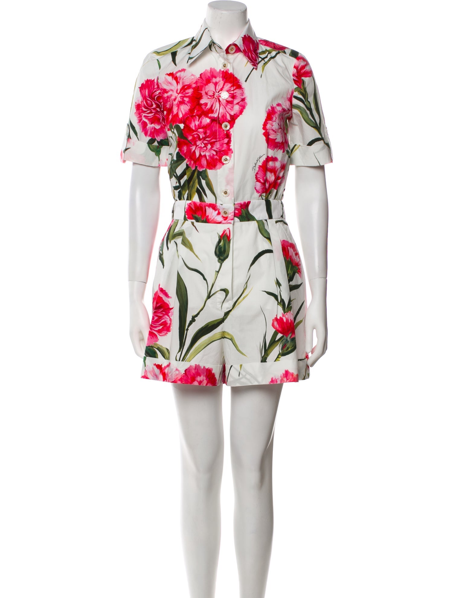 Dolce & Gabbana Floral Print Romper