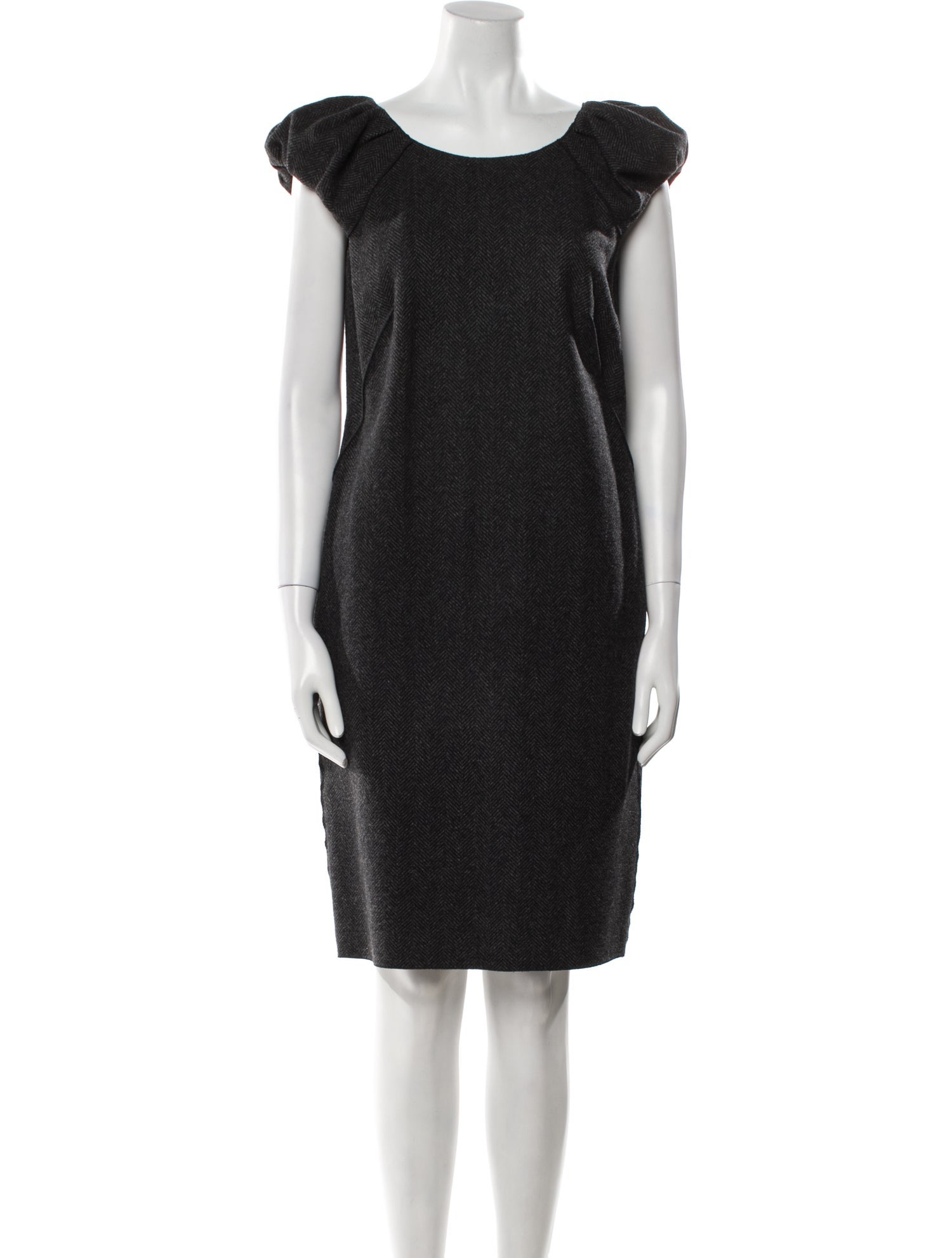 Dolce & Gabbana Virgin Wool Knee-Length Dress