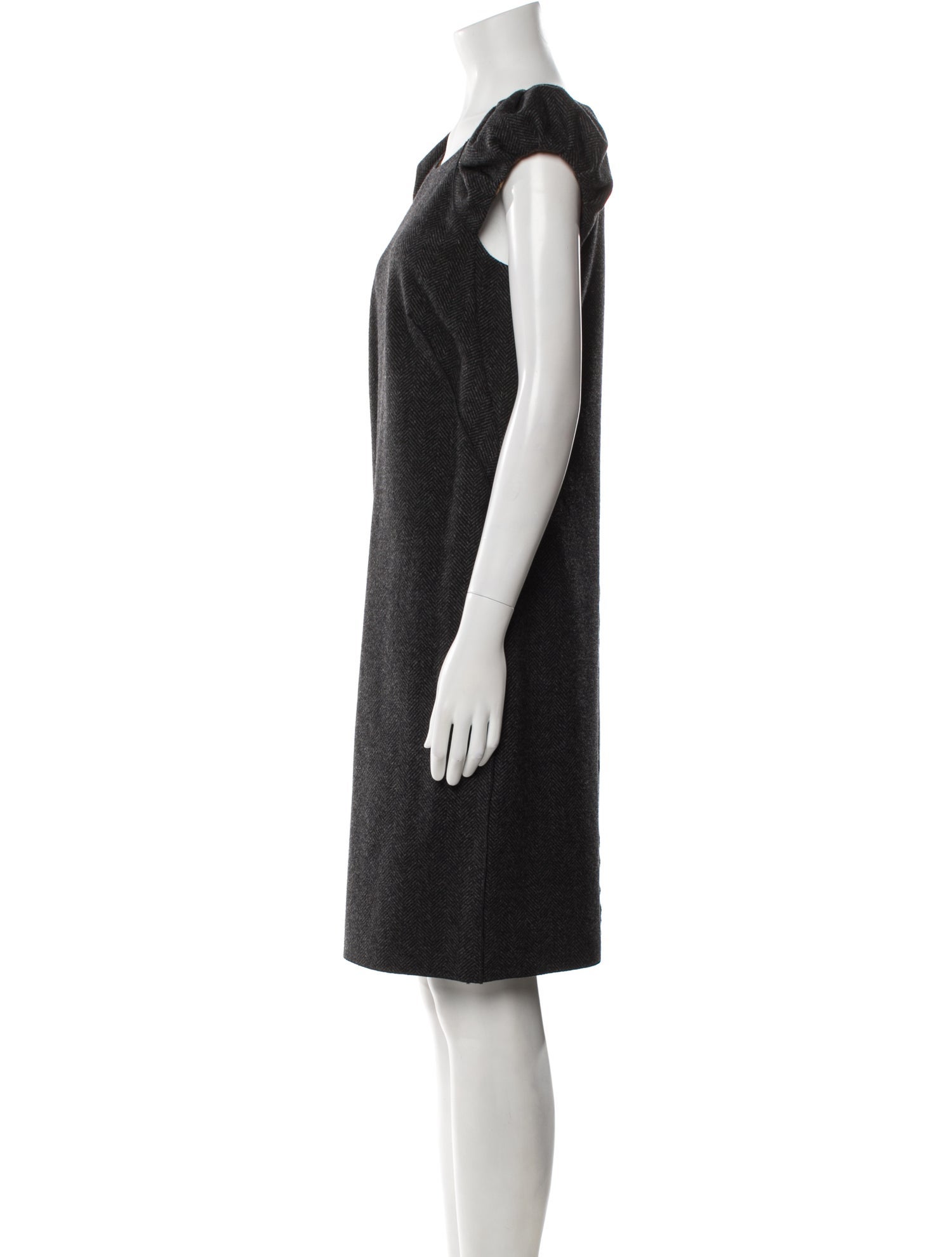 Dolce & Gabbana Virgin Wool Knee-Length Dress