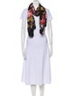 Dolce & Gabbana Silk Floral Print Scarf