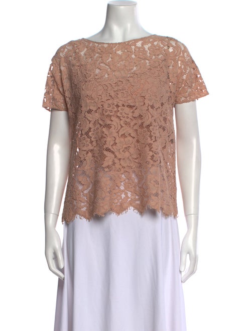 Dolce & Gabbana Bateau Neckline Short Sleeve Top