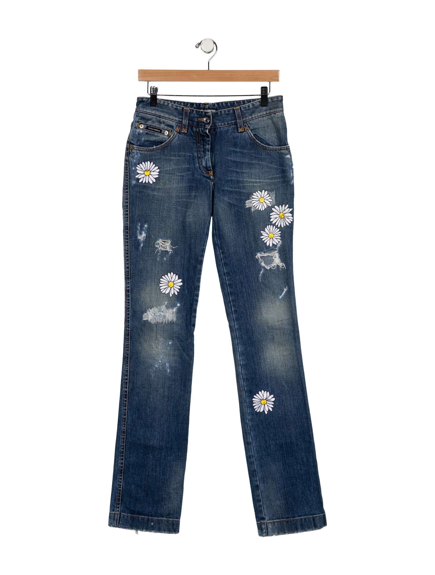 Dolce & Gabbana Low-Rise Straight Leg Jeans