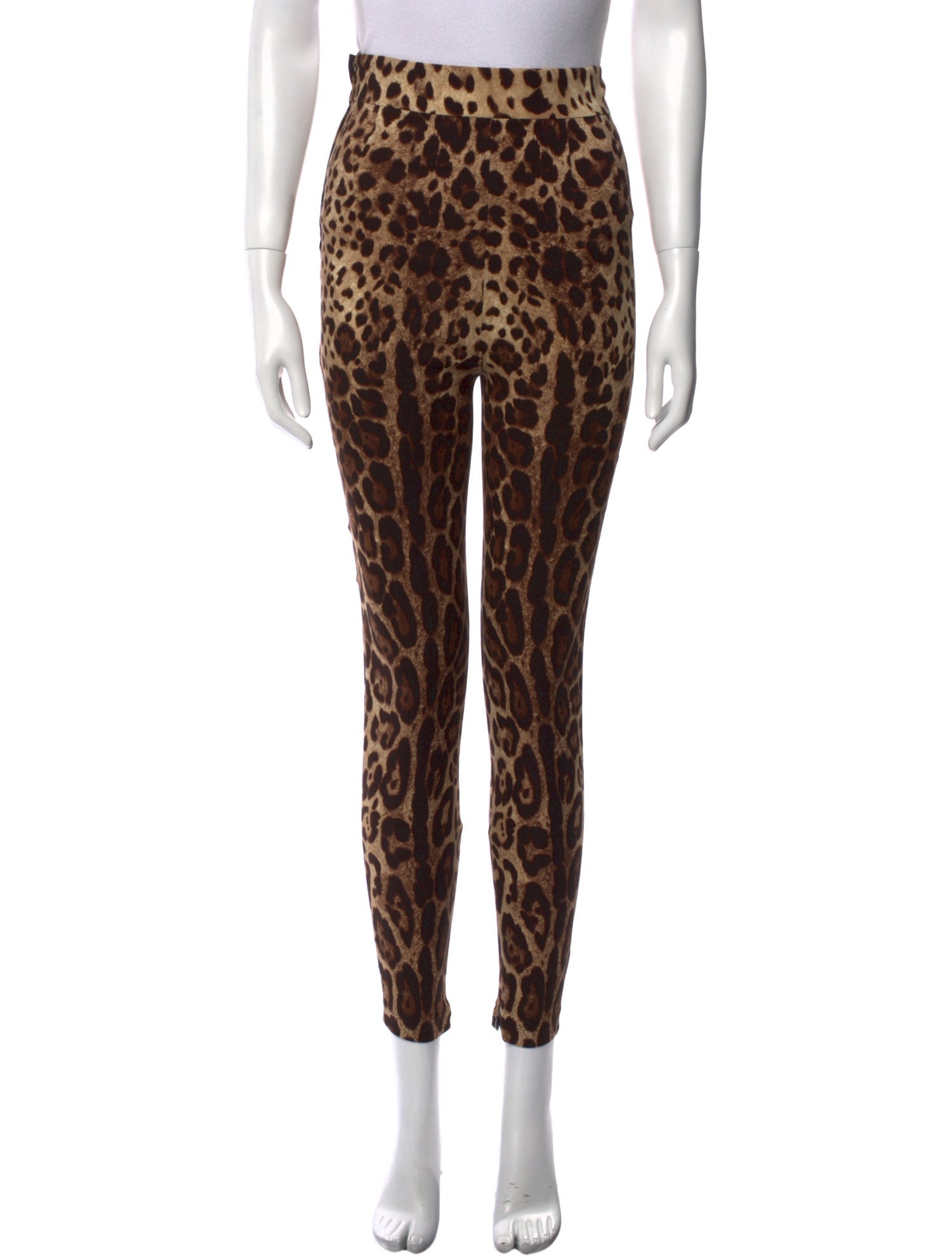 Dolce & Gabbana Silk Skinny Leg Pants w/ Tags