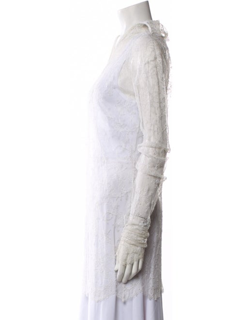 Dolce & Gabbana Lace Pattern V-Neck Tunic