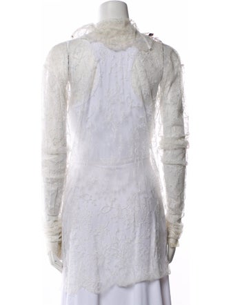 Dolce & Gabbana Lace Pattern V-Neck Tunic