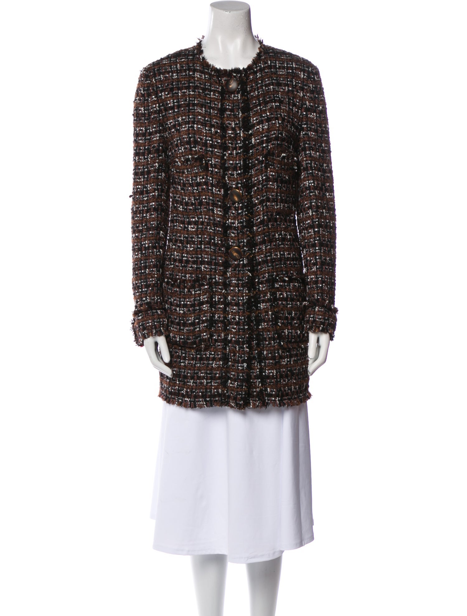 Dolce & Gabbana Tweed Pattern Jacket