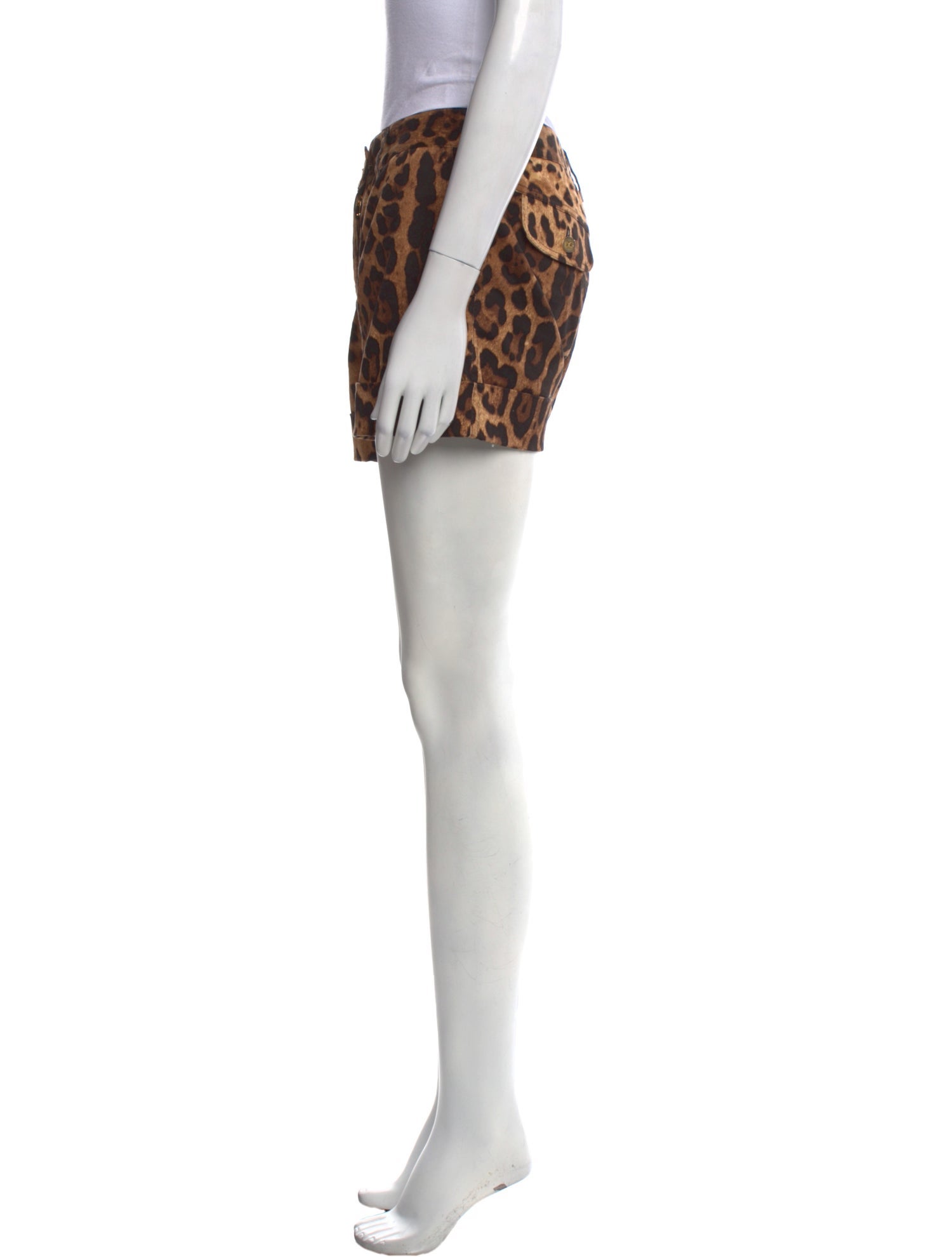 Dolce & Gabbana Animal Print Mini Shorts