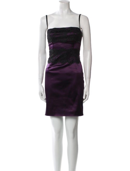 Dolce & Gabbana Square Neckline Mini Dress