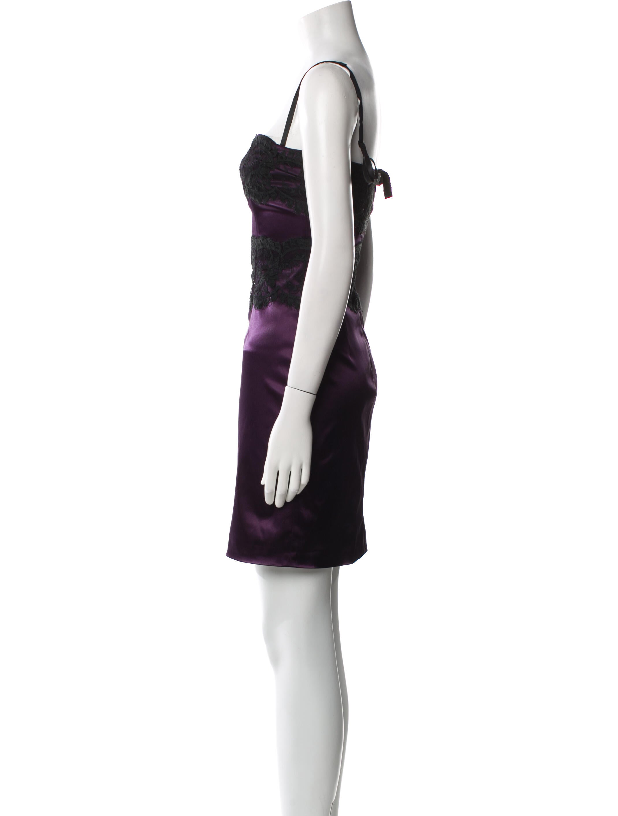 Dolce & Gabbana Square Neckline Mini Dress