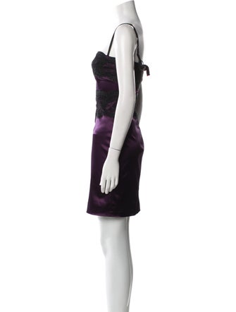 Dolce & Gabbana Square Neckline Mini Dress