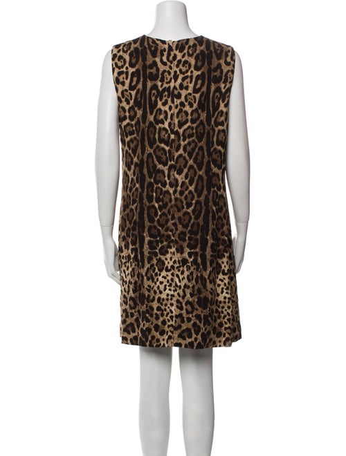 Dolce & Gabbana Animal Print Mini Dress