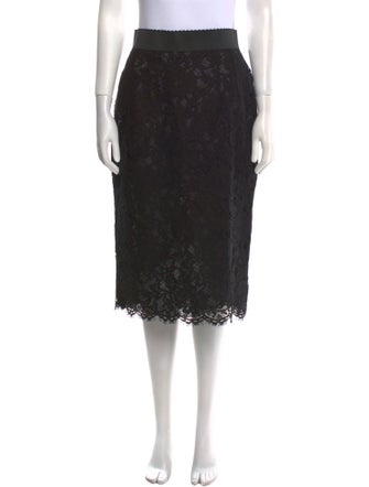Dolce & Gabbana Lace Pattern Knee-Length Skirt