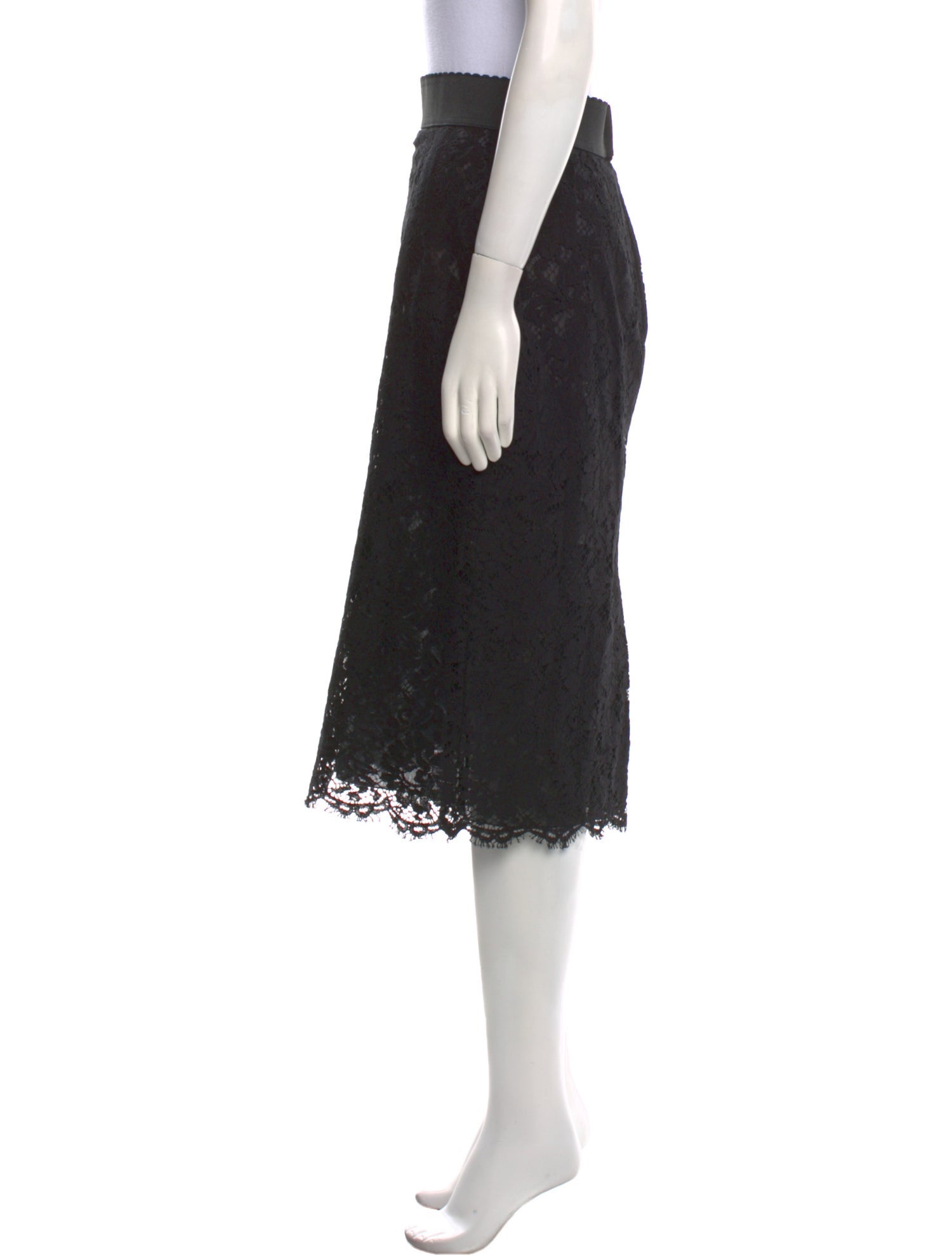 Dolce & Gabbana Lace Pattern Knee-Length Skirt