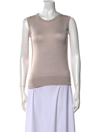 Dolce & Gabbana Silk Crew Neck Top