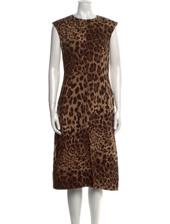 Dolce & Gabbana Wool Midi Length Dress