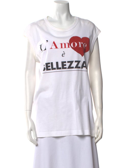 Dolce & Gabbana Graphic Print Crew Neck T-Shirt