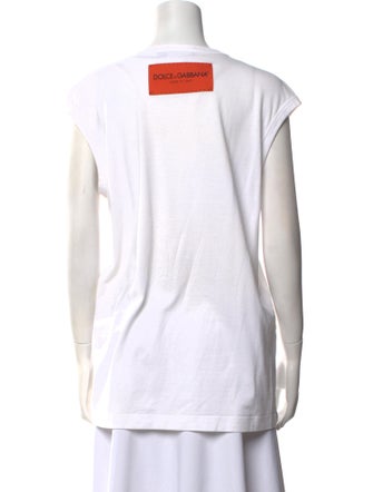 Dolce & Gabbana Graphic Print Crew Neck T-Shirt