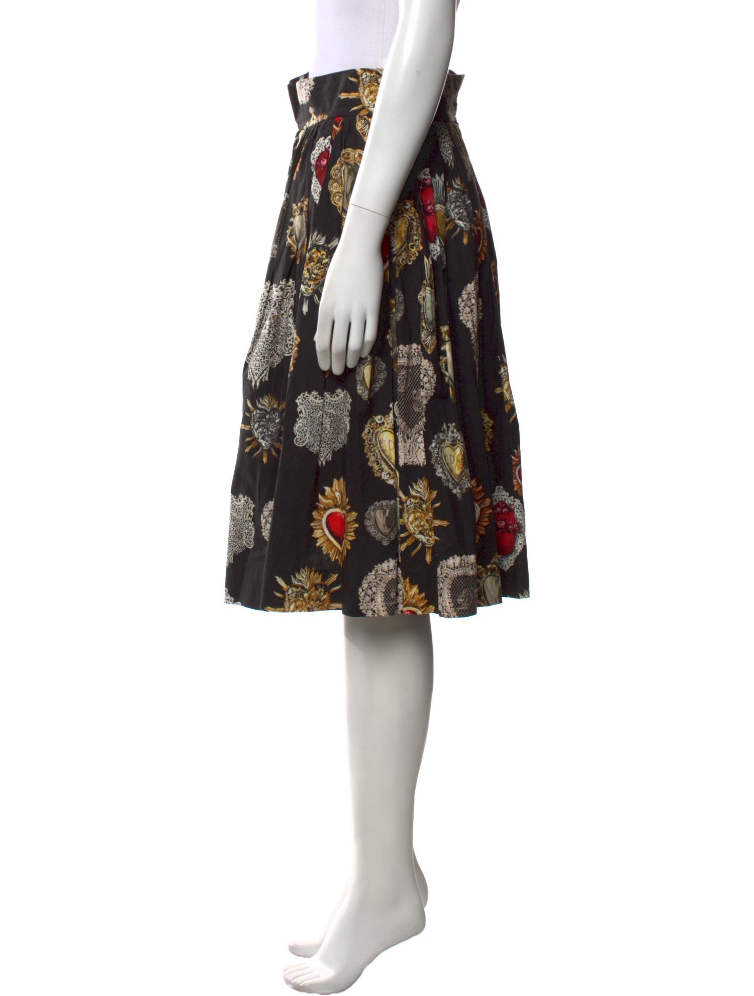 Dolce & Gabbana Floral Print Knee-Length Skirt