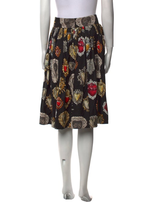 Dolce & Gabbana Floral Print Knee-Length Skirt