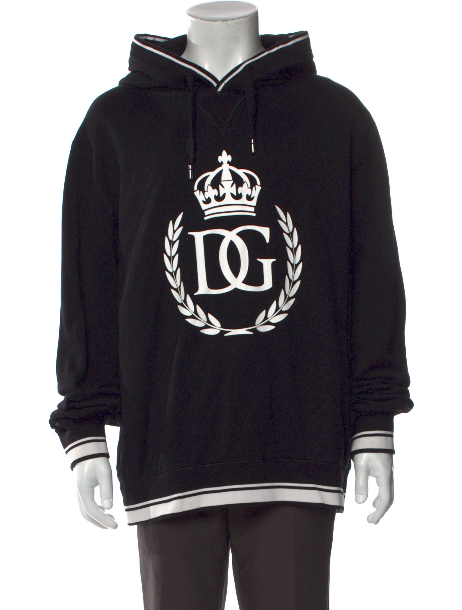 Dolce & Gabbana Graphic Print Crew Neck Hoodie