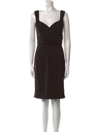 Dolce & Gabbana Wool Knee-Length Dress
