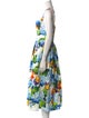 Dolce & Gabbana Floral Print Midi Length Dress
